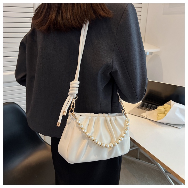 Túi đeo vai IELGY kiểu đám mây đính ngọc trai thời trang cao cấp cho nữ
