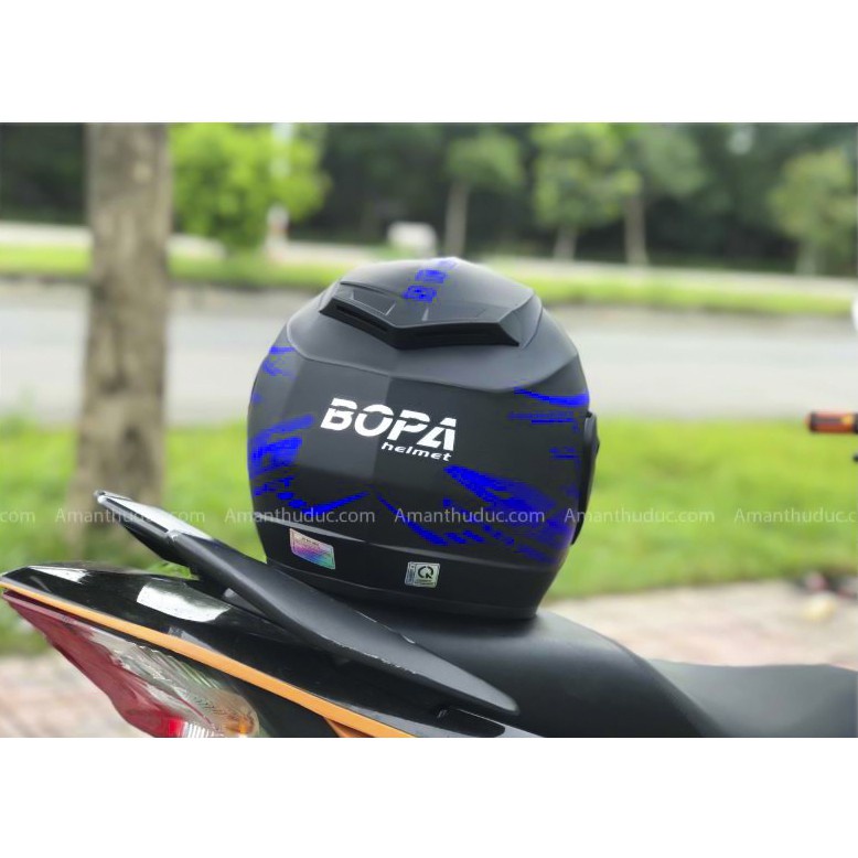 Mũ bảo hiểm 3/4 kèm kính tem 46