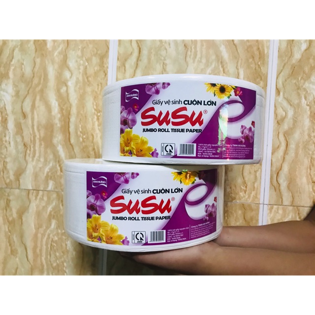 giấy vệ sinh cuộn lớn hiệu SUSU nặng 700gram
