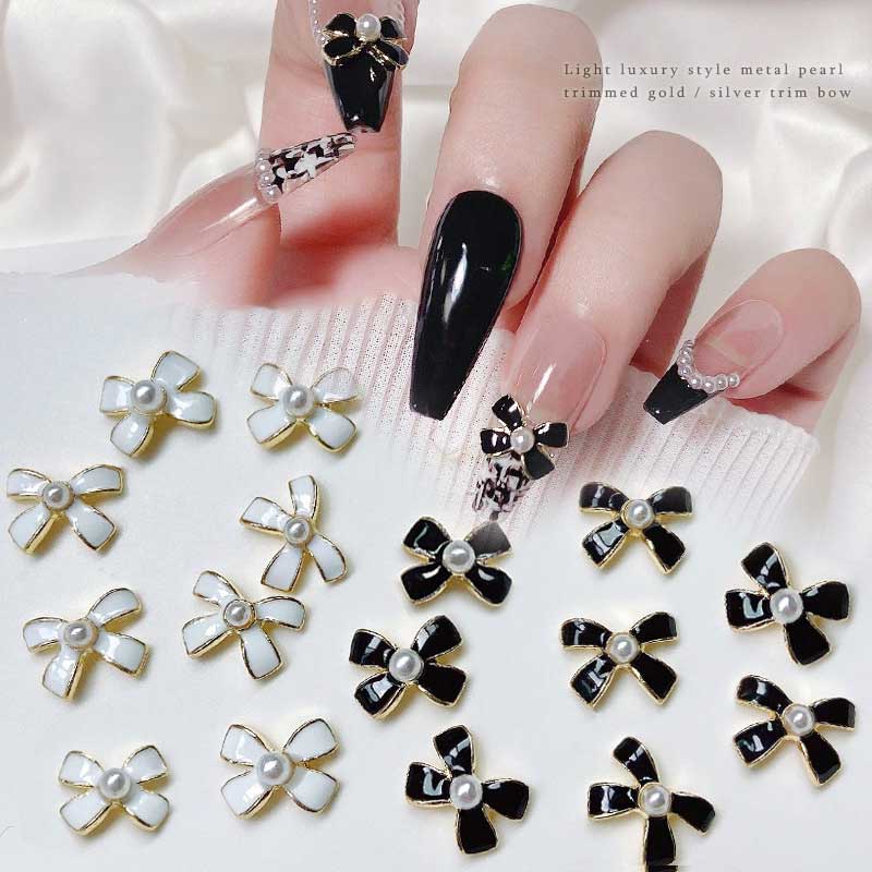 Bộ 10 HạT ĐíNh Trang Trí MóNg HìNh Nơ 3D