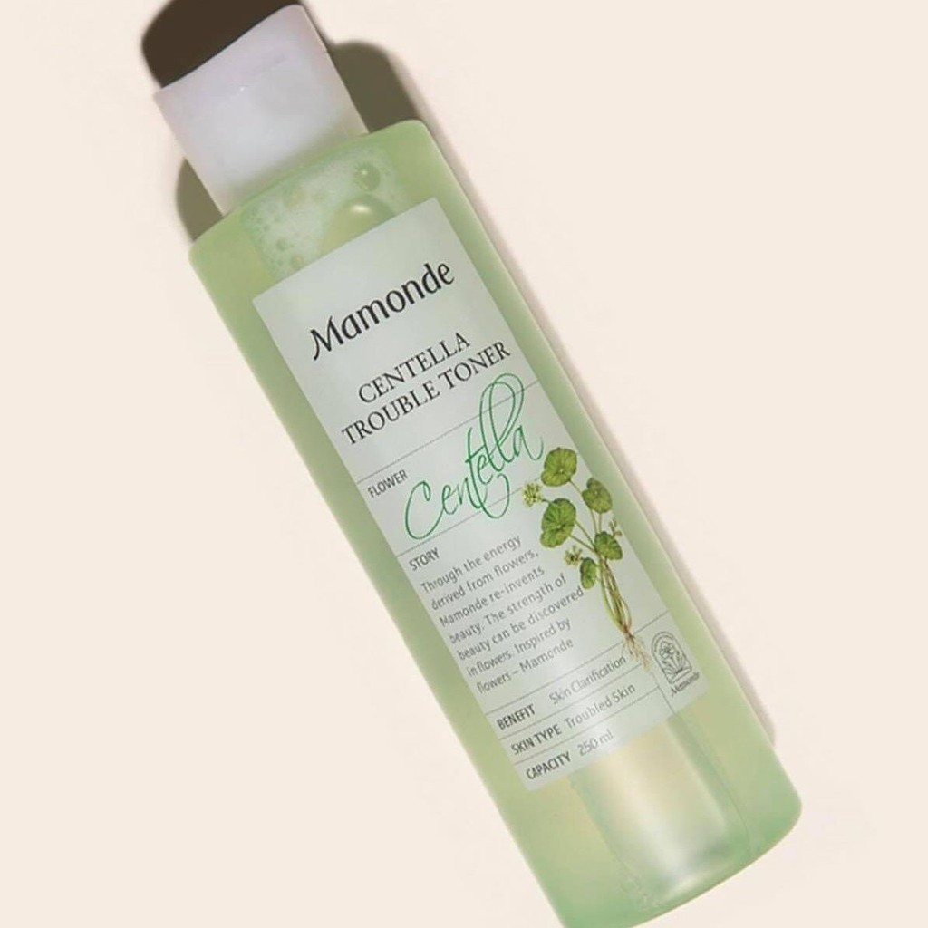 Toner Rau Má Mamonde Làm Dịu Ngăn Ngừa Mụn Centella Trouble Toner