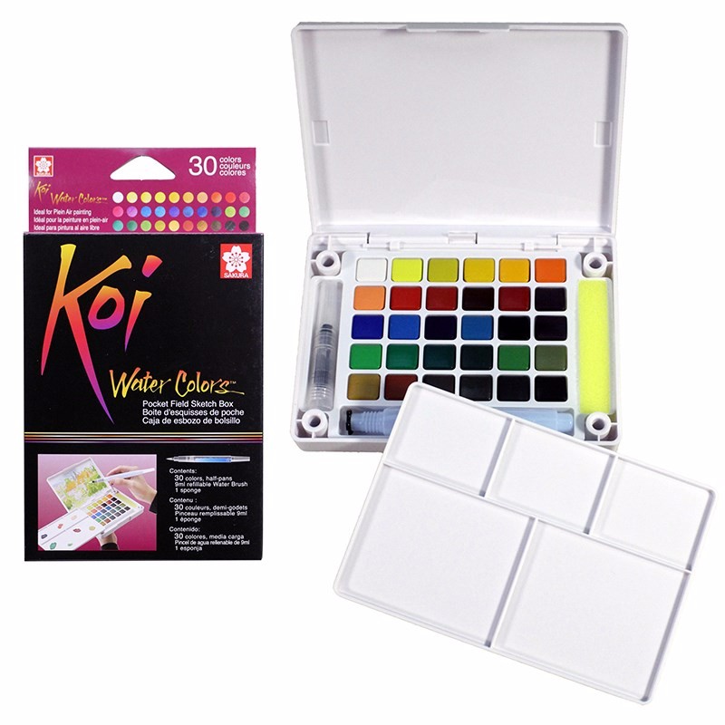 [ TÂM TÂM ]-Màu nước Koi, Koi water color màu (Sakura-Nhật)-