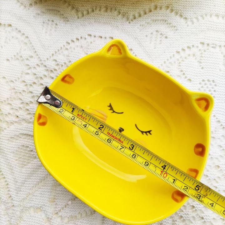 Bát Ăn Dặm Hình Mèo Vàng Tươi Xinh Xắn Cho Bé Ăn Dặm YOOTA BABY