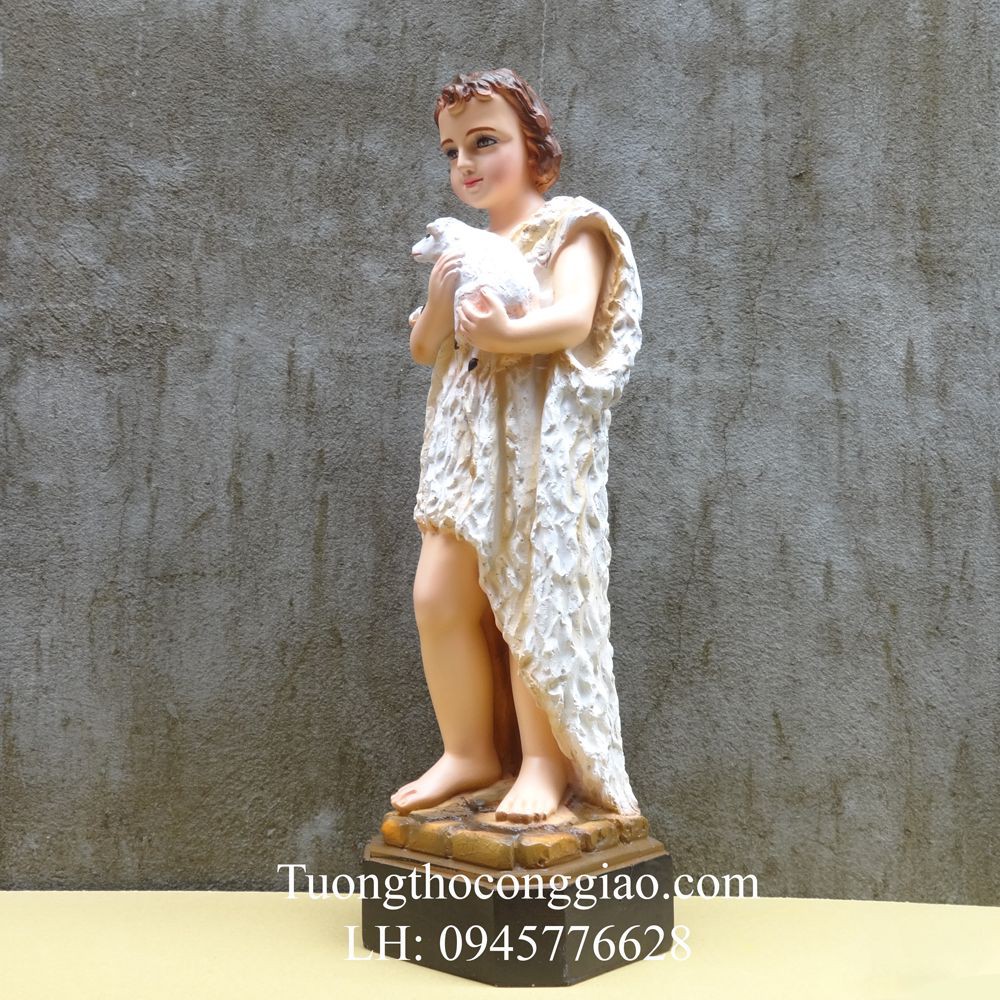 Tượng Thánh Gioan Baotixita  50cm composite
