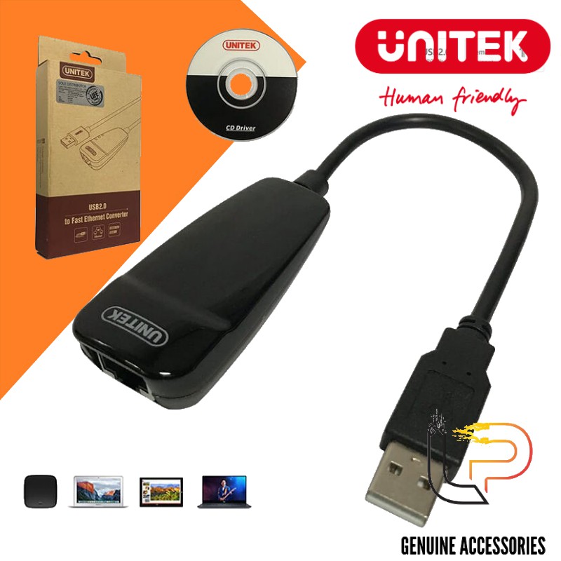 Cáp chuyển USB 2.0 sang LAN Unitek (Y - 1466)