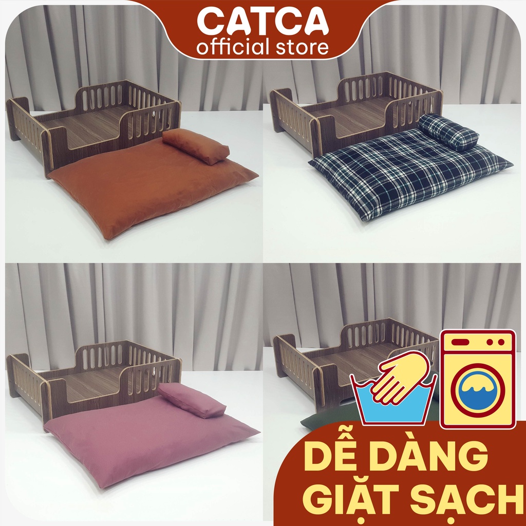 Đệm chữ nhật thay thế cho giường chó mèo - Catca