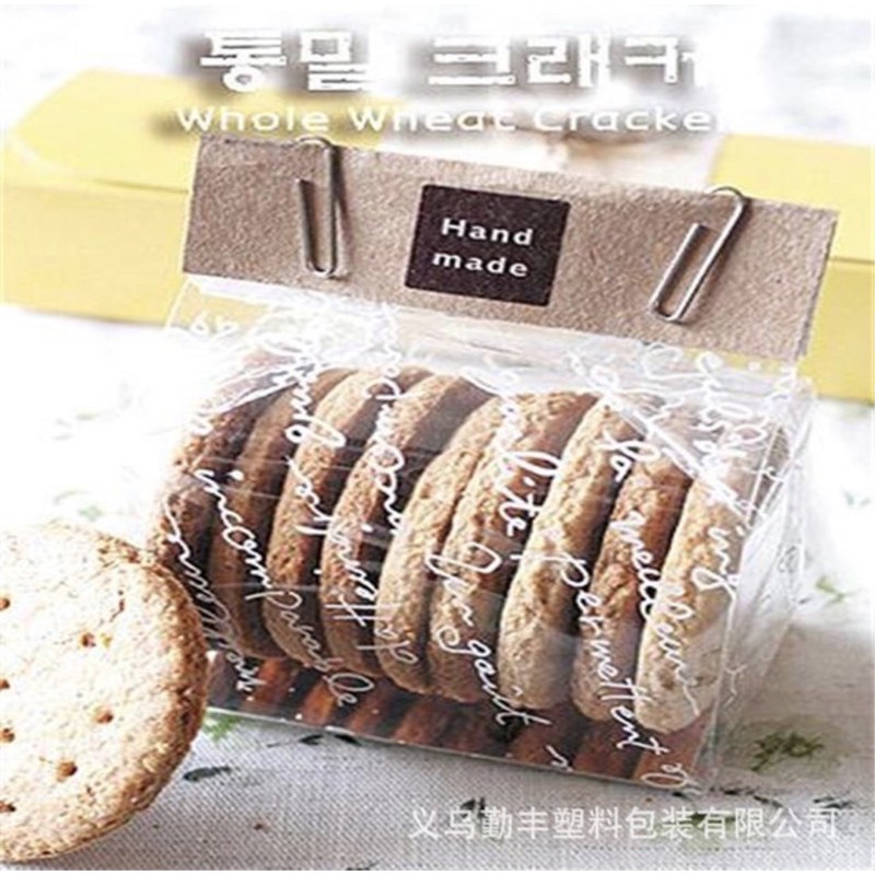 Túi đựng Bánh quy chữ trắng 50c