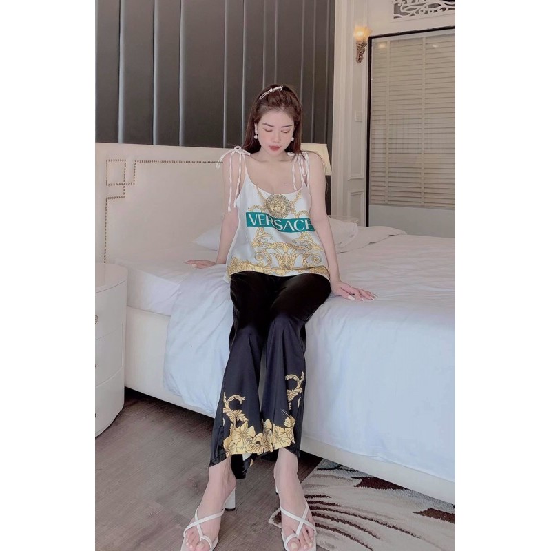 bộ pizama lụa latin 2 dây