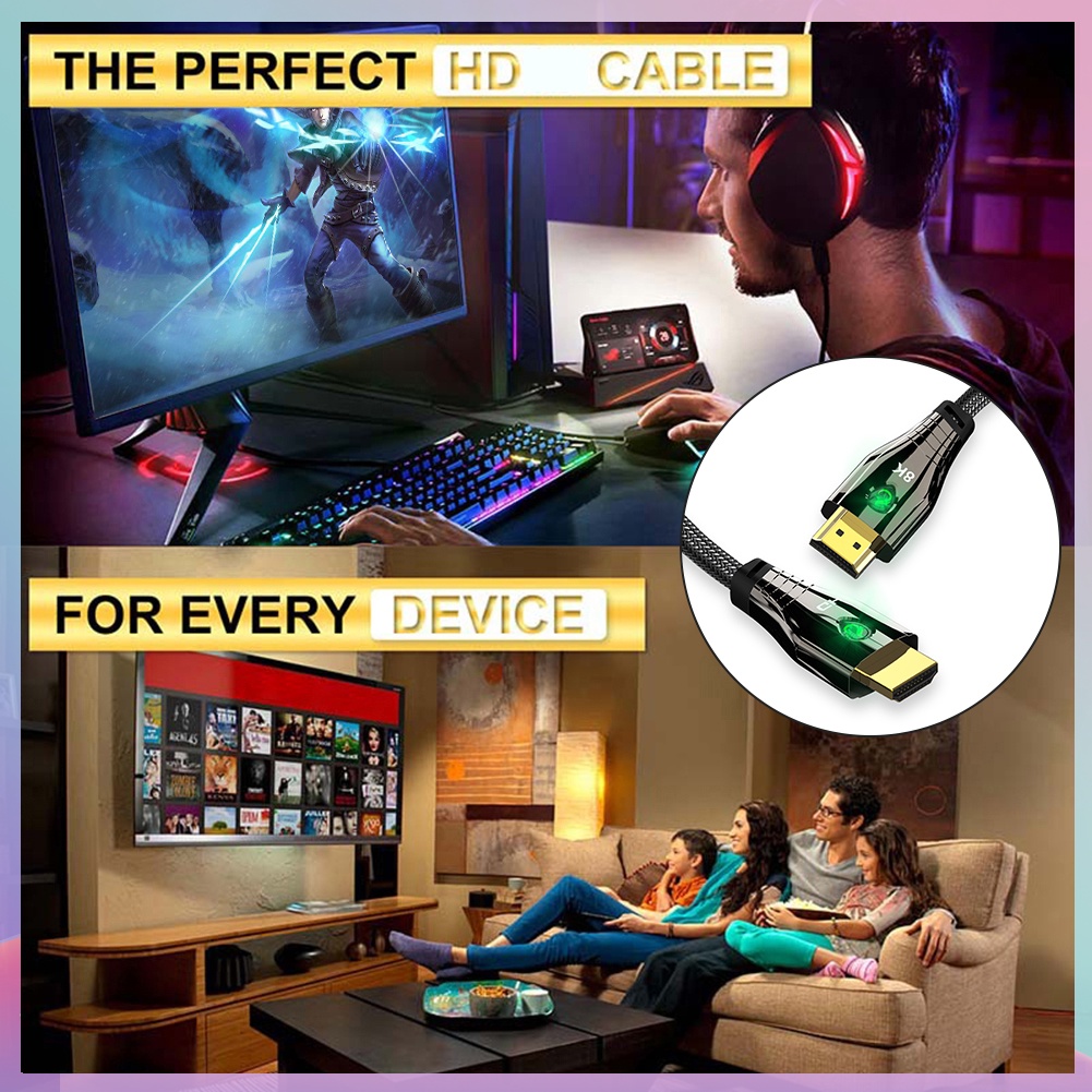 Dây cáp âm thanh video BABICOOL 8K HDMI 2.1 48Gbps HD 3D | BigBuy360 - bigbuy360.vn
