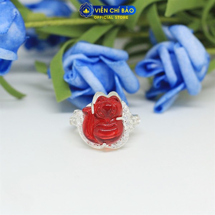 Nhẫn bạc nữ Hồ ly may mắn chất liệu bạc 925 thời trang phụ kiện trang sức nữ thương hiệu Viễn Chí Bảo N400367