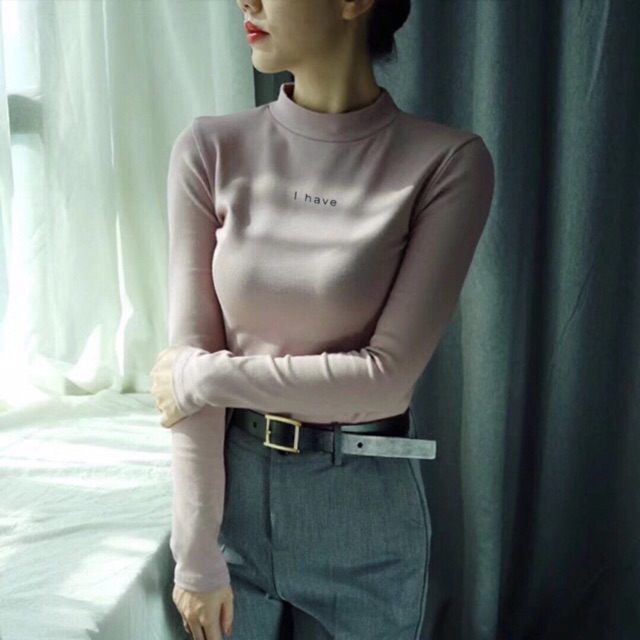 Áo cotton dài tay i have