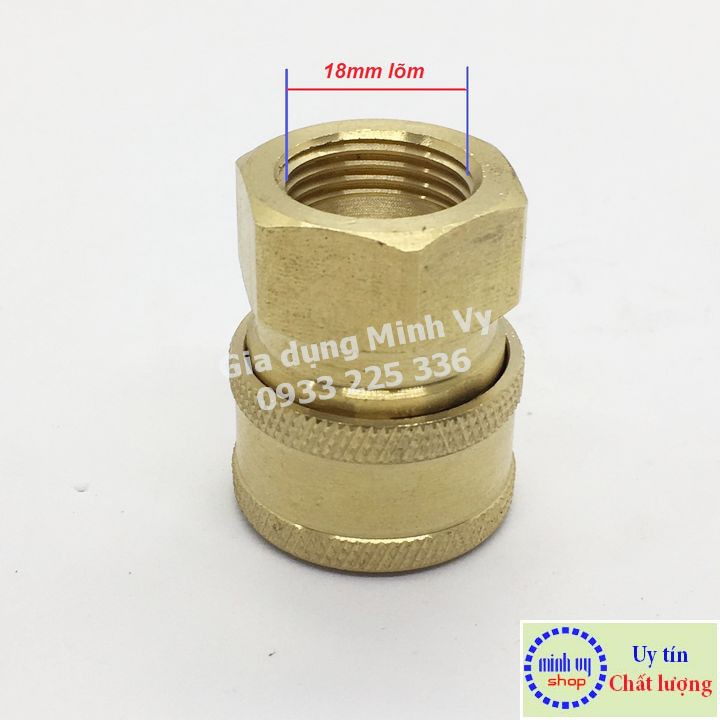 Khớp nối nhanh CÁI 3/8 in - ren TRONG M18 lõm