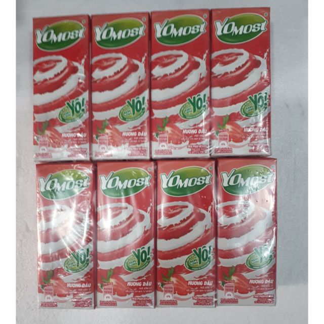 Thùng sữa chua Yomost  180ml vị dâu