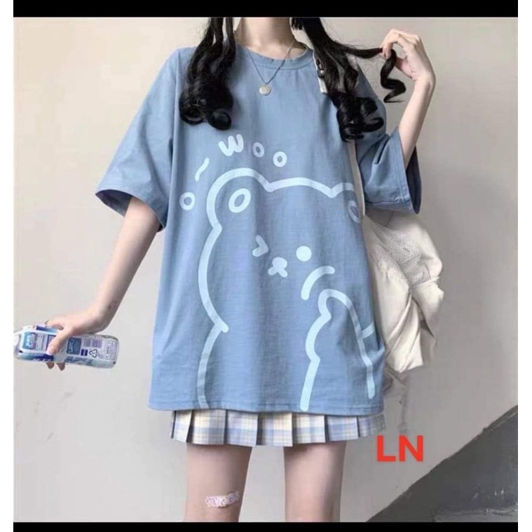 Áo phông gấu to WOO TH6