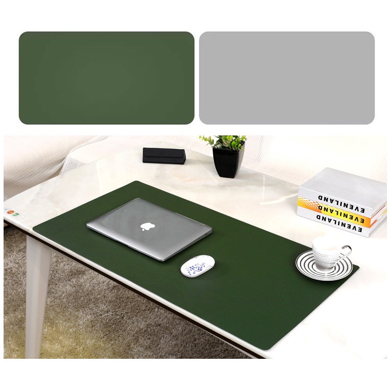 Miếng Lót Bàn Làm Việc DeskPad Da Cỡ Lớn 120x60 Kiêm Bàn Di Chuột Máy Tính Mouse Pad Chống Nước Cao Cấp