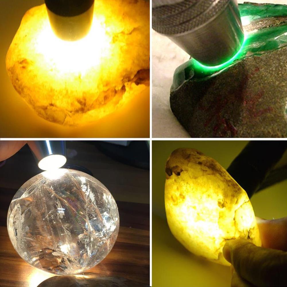 Đèn pin ALONEFIRE HG001 cầm tay LED ánh sáng vàng dành cho nhận dạng đồ trang sức ngọc bích