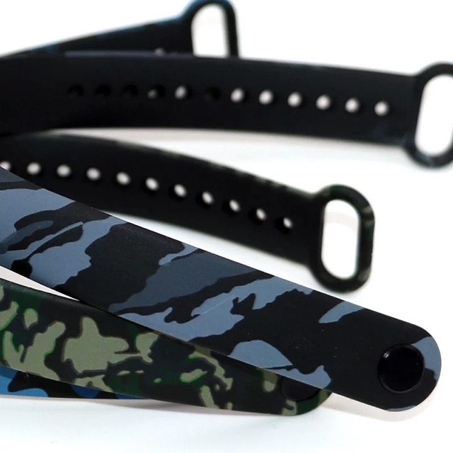 Dây đeo mi band 5 thay thế rằn ri camo