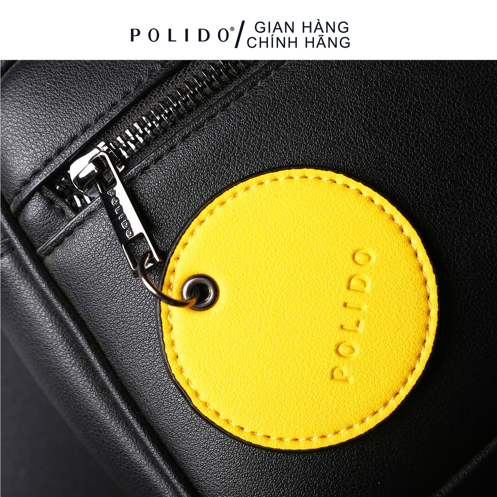 Túi Da Nam POLIDO Mixed Colour Bag Hàng Chuẩn Từng Mảnh Da, Đường May. Phong Cách Trẻ Trung Thời Thượng