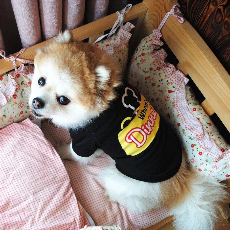 Áo khoác in họa tiết xương đáng yêu dành cho thú cưng