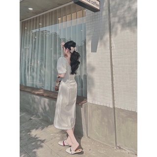 Váy tơ dáng maxi cực xinh