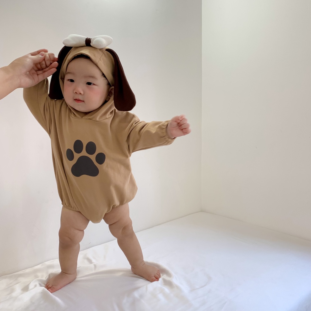 Áo Liền Quần Kiểu Dáng Xinh Xắn Dành Cho Bé Trai Gái 0-24 Tháng Tuổi