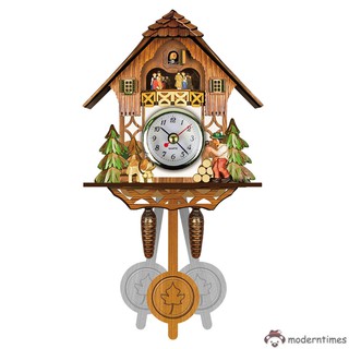 Đồng hồ treo tường hình con chim bằng gỗ