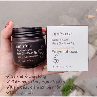 Mặt nạ đất set innisfree 2x