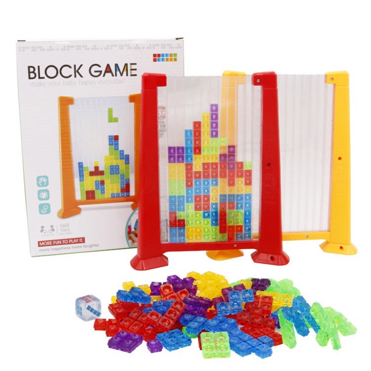 Đồ Chơi Cho Bé Phát Triển Chí Thông Minh - Bộ Game Xếp Hình TETRIS MAGIC Cải Tiến