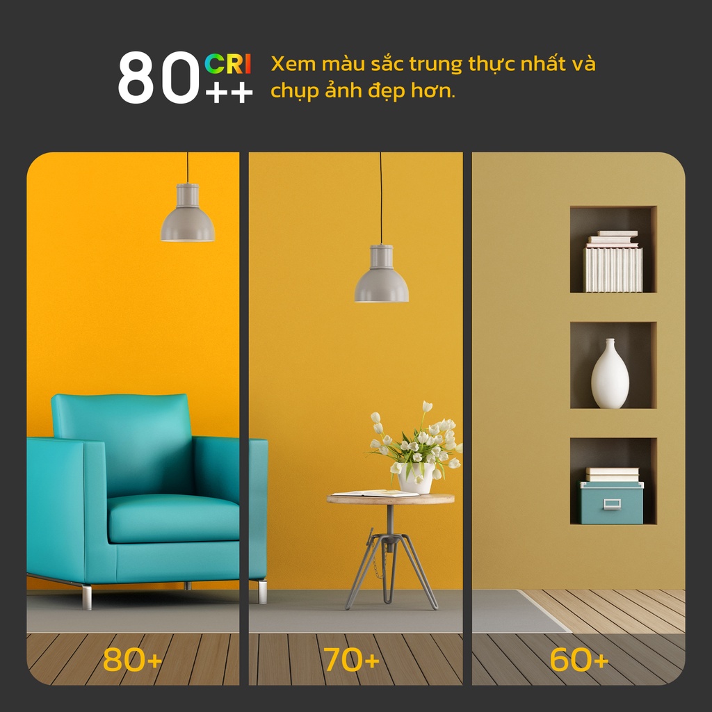 Đèn ống led âm trần Hyderson E27 5w 7w 9w 6500k tiết kiệm năng lượng với ánh sáng ấm áp