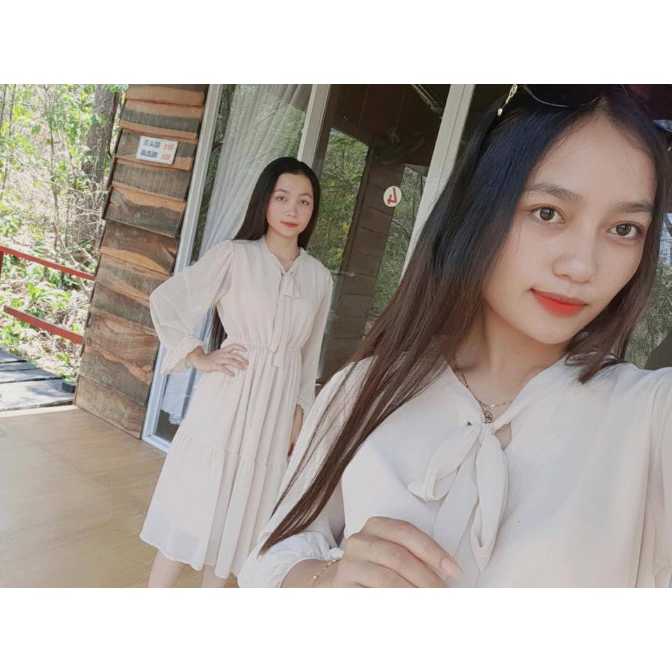 [Mã FAMARAL1 giảm 10K đơn 50K] [CÓ FEEDBACK] - Váy ulzzang tiểu thư công chúa phối nơ - V16 - jannahouse | BigBuy360 - bigbuy360.vn