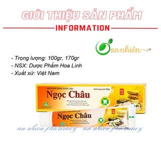 Kem đánh răng dược liệu Ngọc Châu