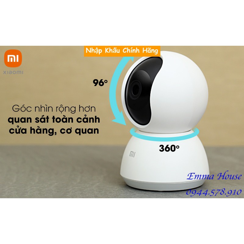 [Mã Hoàn Xu 50k] Bản Quốc Tế - Camera Xiaomi Mijia PTZ 1080p xoay 360° 2020 - Hàng Chính Hãng, BH 03 Tháng - Full box