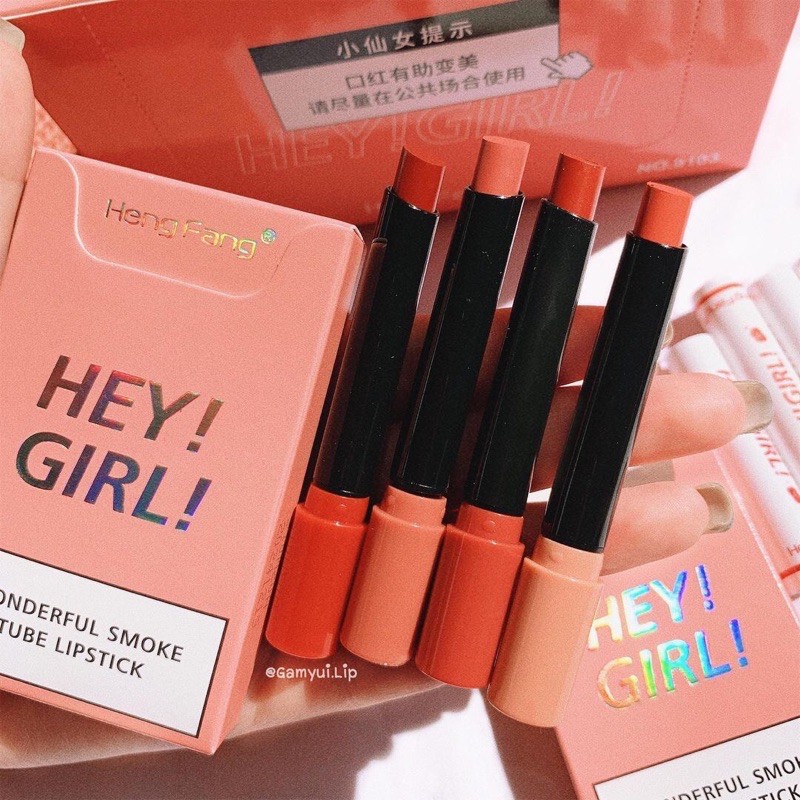 (Hàng Mới Về) Set 4 Son Môi Hey Girl Nhiều Màu Sắc Thời Trang | BigBuy360 - bigbuy360.vn