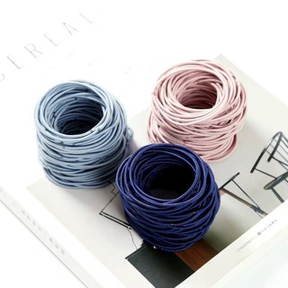 Set 100 Dây Buộc Tóc Nữ Thun Buộc Tóc Nhiều Màu