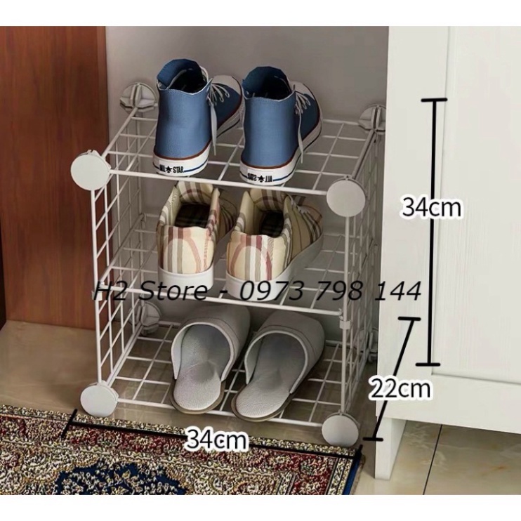 Kệ đựng giày đa năng tiện ích thông minh 3 tầng để giày dép