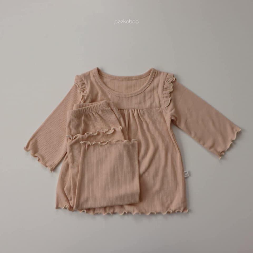 Bộ Đồ Cánh Tiên Peekaboo Crepe Hàn Quốc Chất Cotton Siêu Mát Mềm Cho Bé Gái