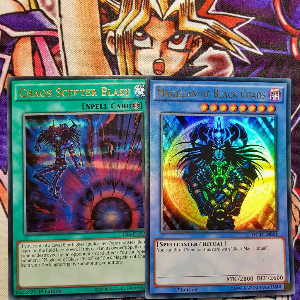 Bộ thẻ bài Yugioh: Magician of Black Chaos & Chaos Scepter Blast