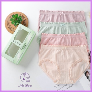 Bộ 4 quần lót nữ 98% cotton không đường may thoáng khí kháng khuẩn
