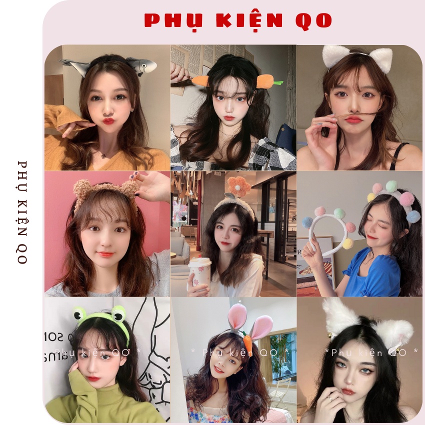 Bờm cài tóc xinh xăn dễ thương cho bạn gái - Phụ kiện tóc QO BOM199