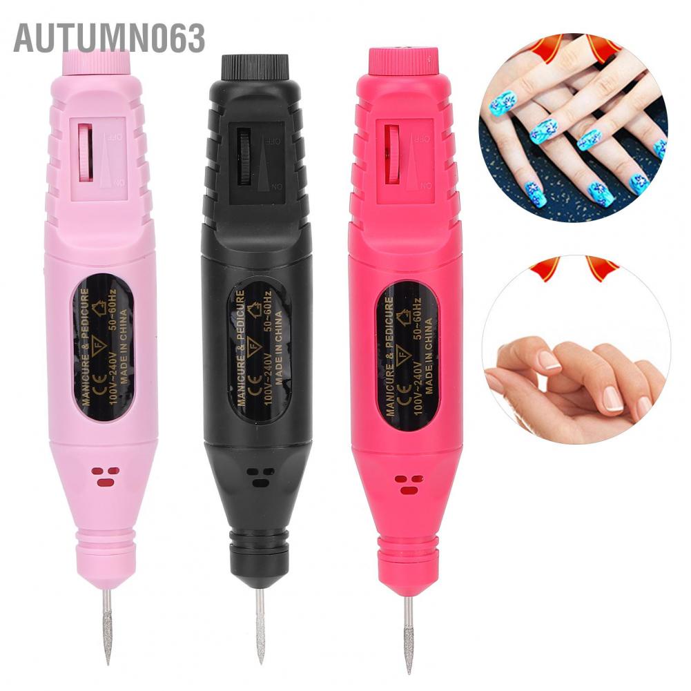 [Hàng mới về] Máy khoan móng tay điện cầm tay 6 đầu đánh bóng đầu cắm USB
