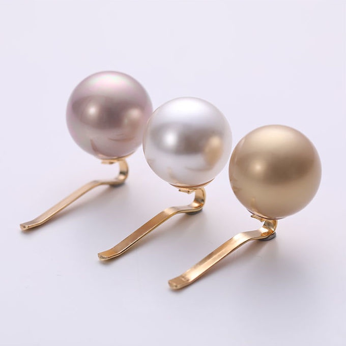 Kẹp tóc đính ngọc trai nhân tạo phong cách Hàn Quốc thời trang