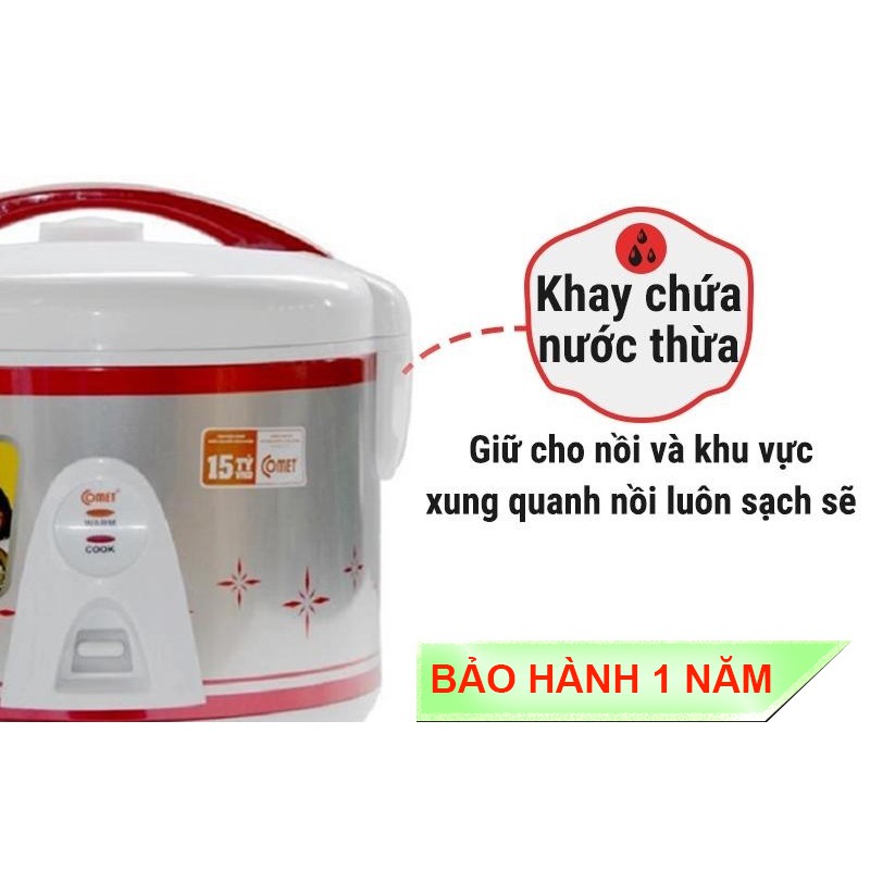 Nồi cơm điện Comet CM8016 1.8L - phân phối chính hãng