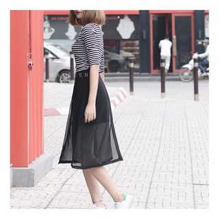[Madelen] Chân Váy Chiffon Xẻ Chéo
