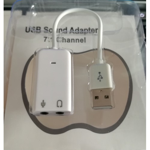 Usb Sound Có Dây 7.1 (Cáp Chuyển Đổi Từ USB ra âm thanh cổng 3.5- Full Box- Bảo Hành 1 Tháng - 1 Đổi 1