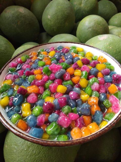 Cùi bưởi làm sẵn nấu chè bưởi dạng viên, làm trà sữa 500g