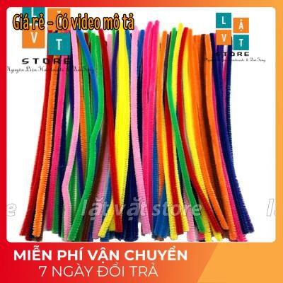 [Bảng màu 2] Thanh Pipe Cleaner dùng làm đồ uốn, đồ chơi, khung len để làm len chọc - Góc Handmade, Đồ làm DIY