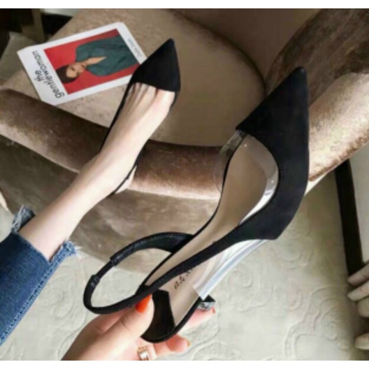 SANDANL BÍT MŨI ĐEN PHỐI TRONG GUỐC CAO 7P