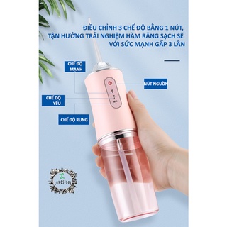 Máy Tăm Nước Oral Irrigator ( Kèm 4 đầu tăm) Bảo hành 3 tháng