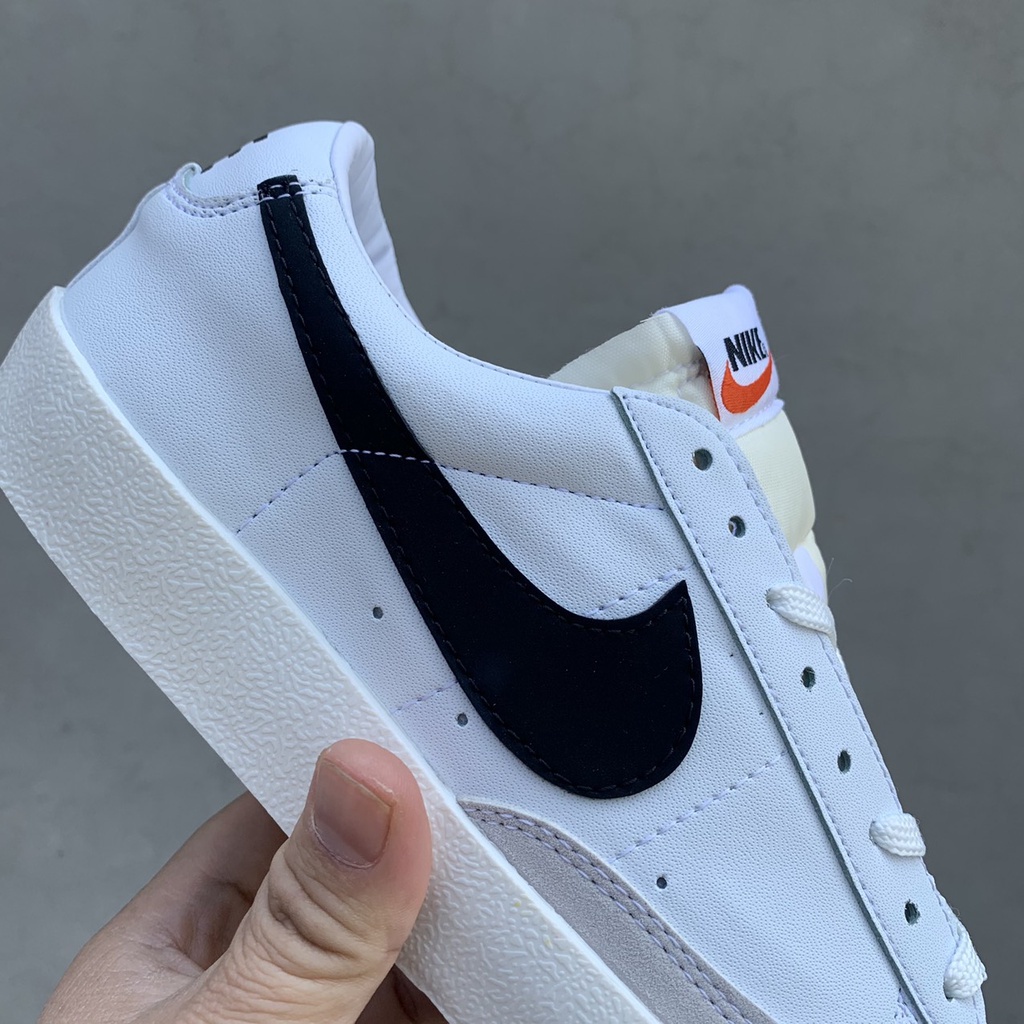 Giày Sneaker Blazer Đen Trắng Cổ Thấp Nam Nữ, Giày Thể Thao Blazer low 77 Vintage White Black - NT STORE SNEAKER