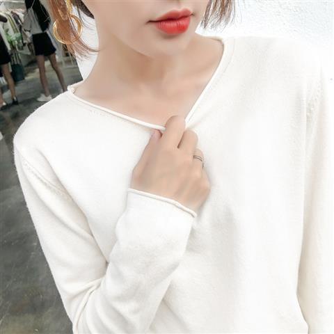 Áo len tay dài cổ tròn dáng ôm thời trang thu đông cho bạn nữ